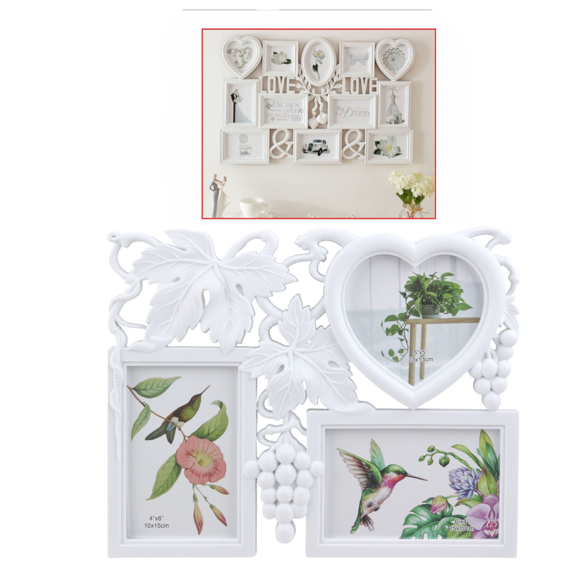 Set de Marcos 3 Fotos de Fotos 26x32.5cm 