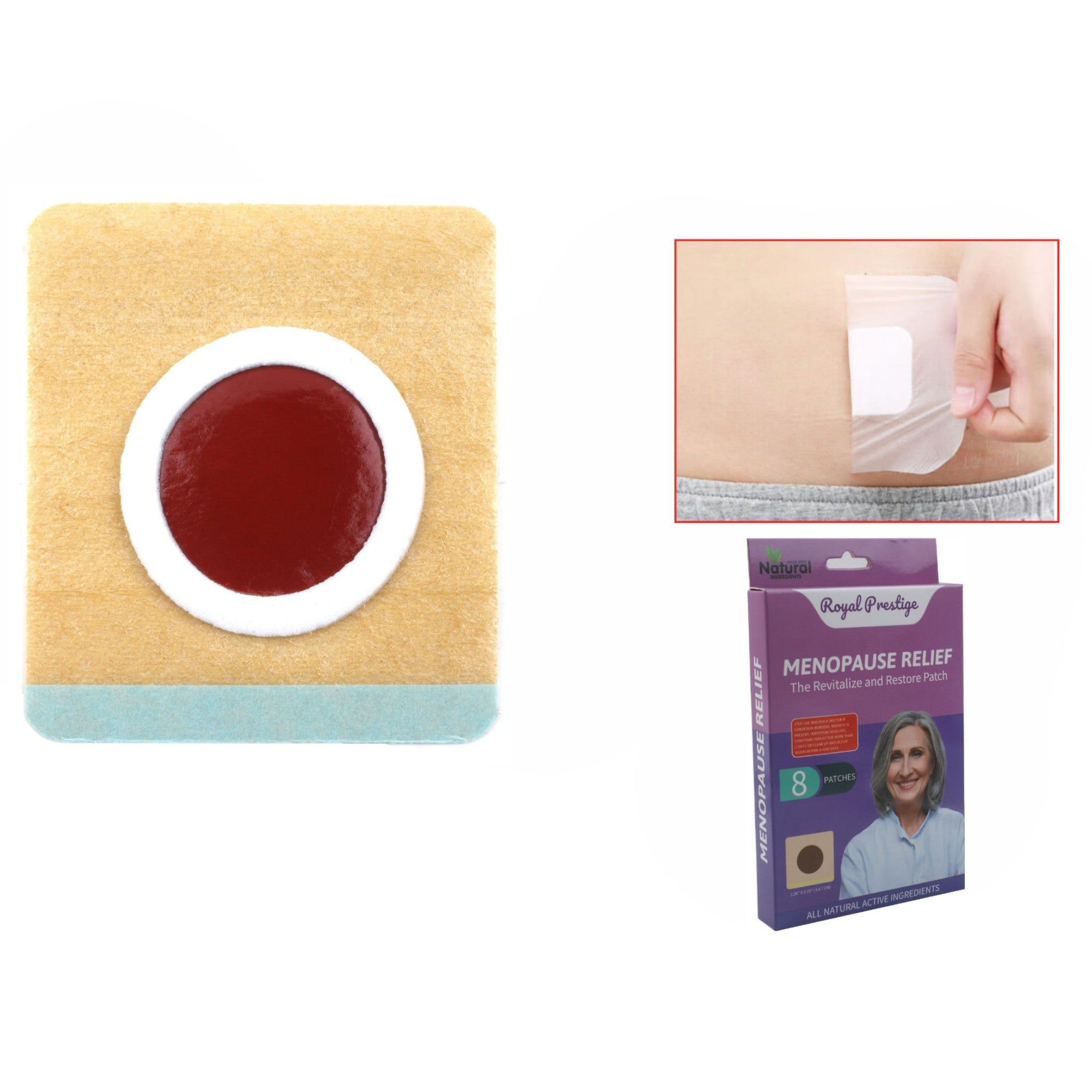 🌿 Parche Alivio Menopausia – Pack de 8 unidades