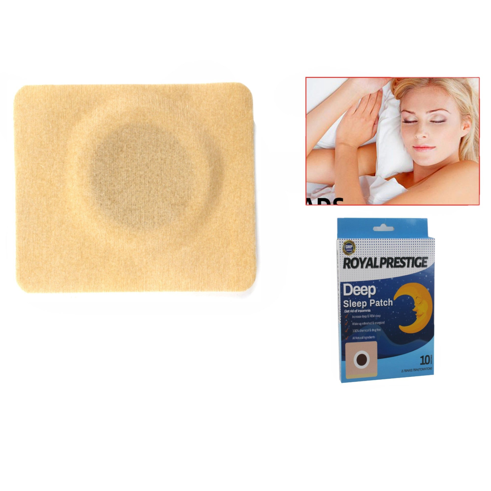 🌙 Parche para Dormir Profundamente – 10 Unidades