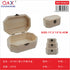 Set 3 Cajas de Madera Octagonales Modelo 30180