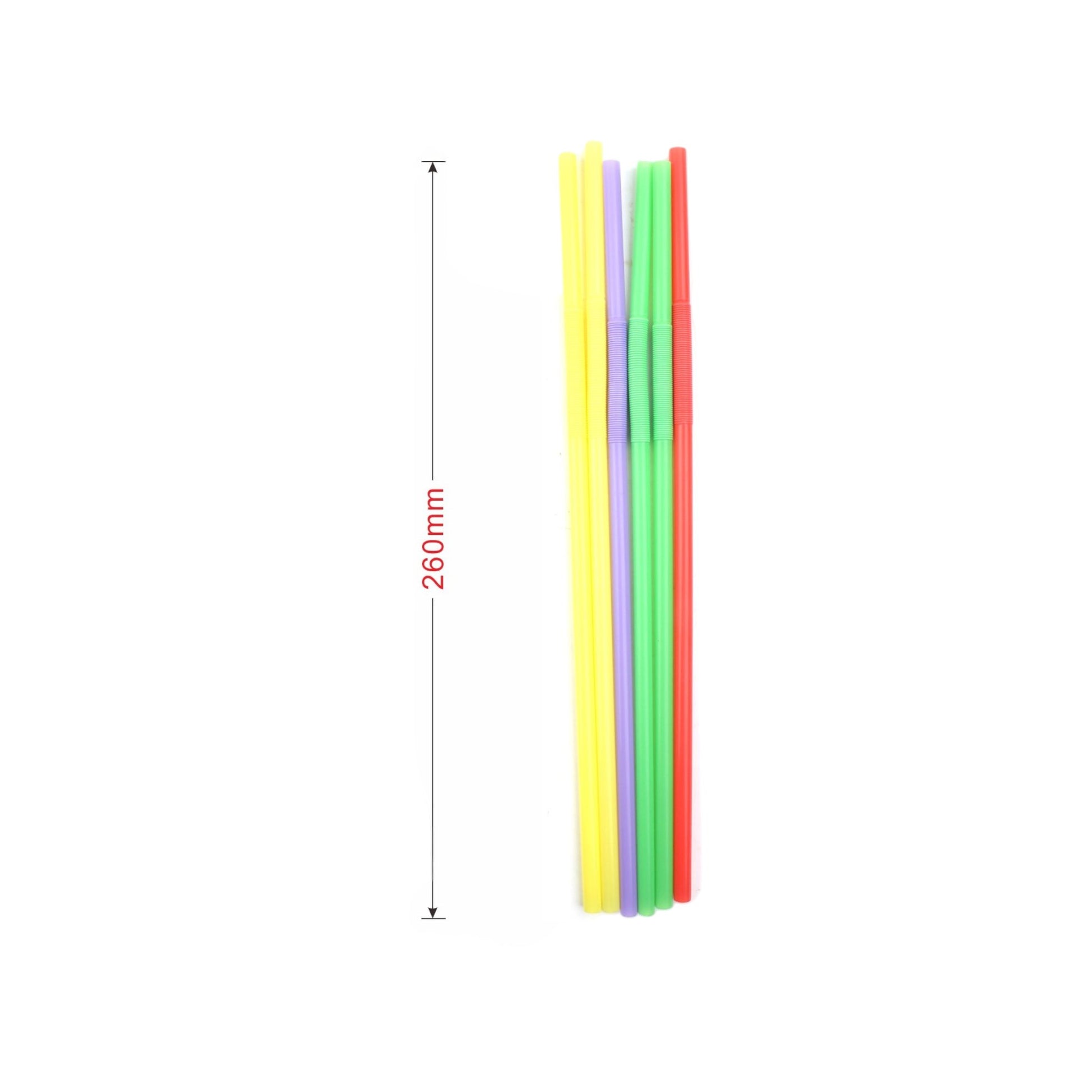 100 Uds Pajita De Pl¨¢stico 6*260Mm - Q&X