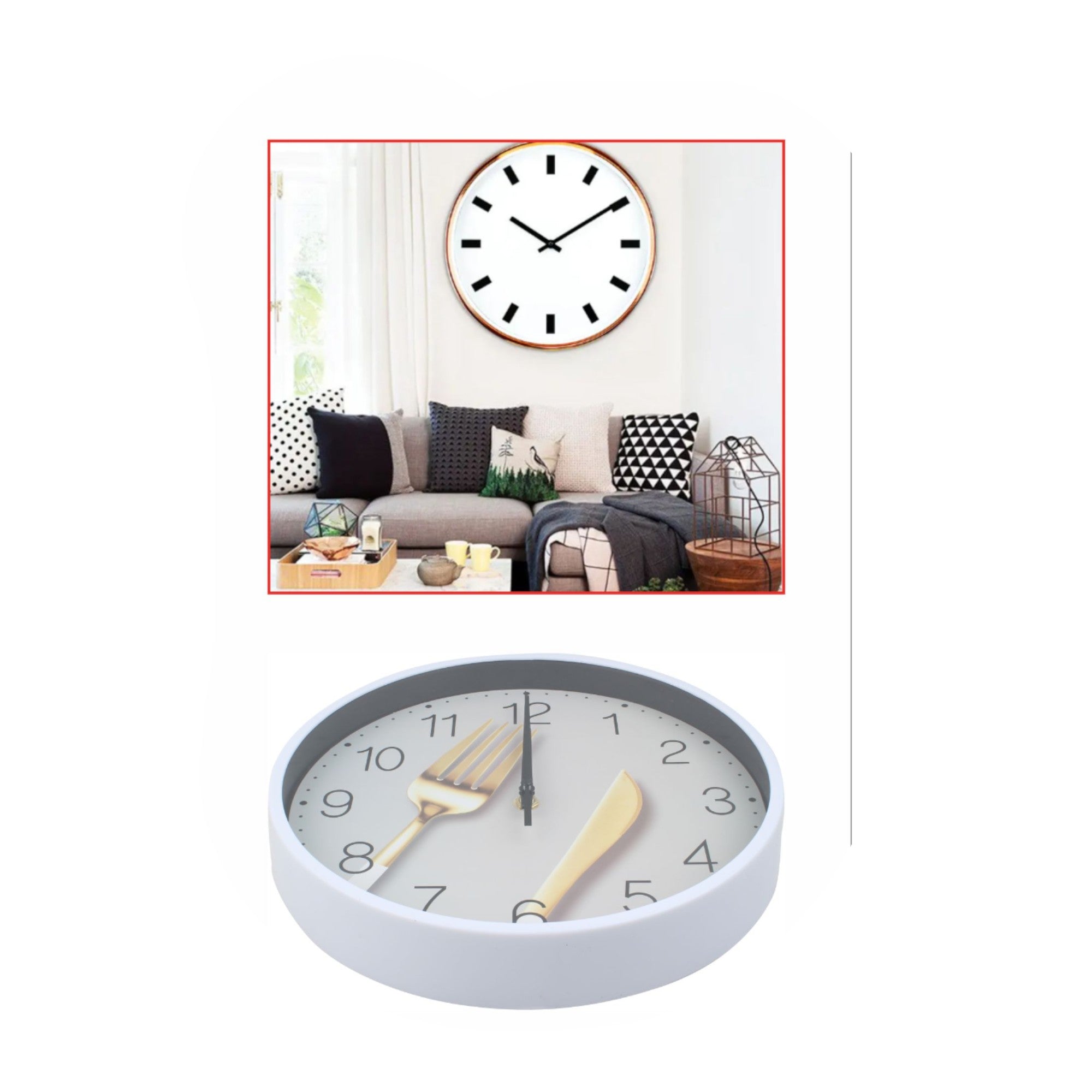 Reloj de Pared Decorativo 25 cm