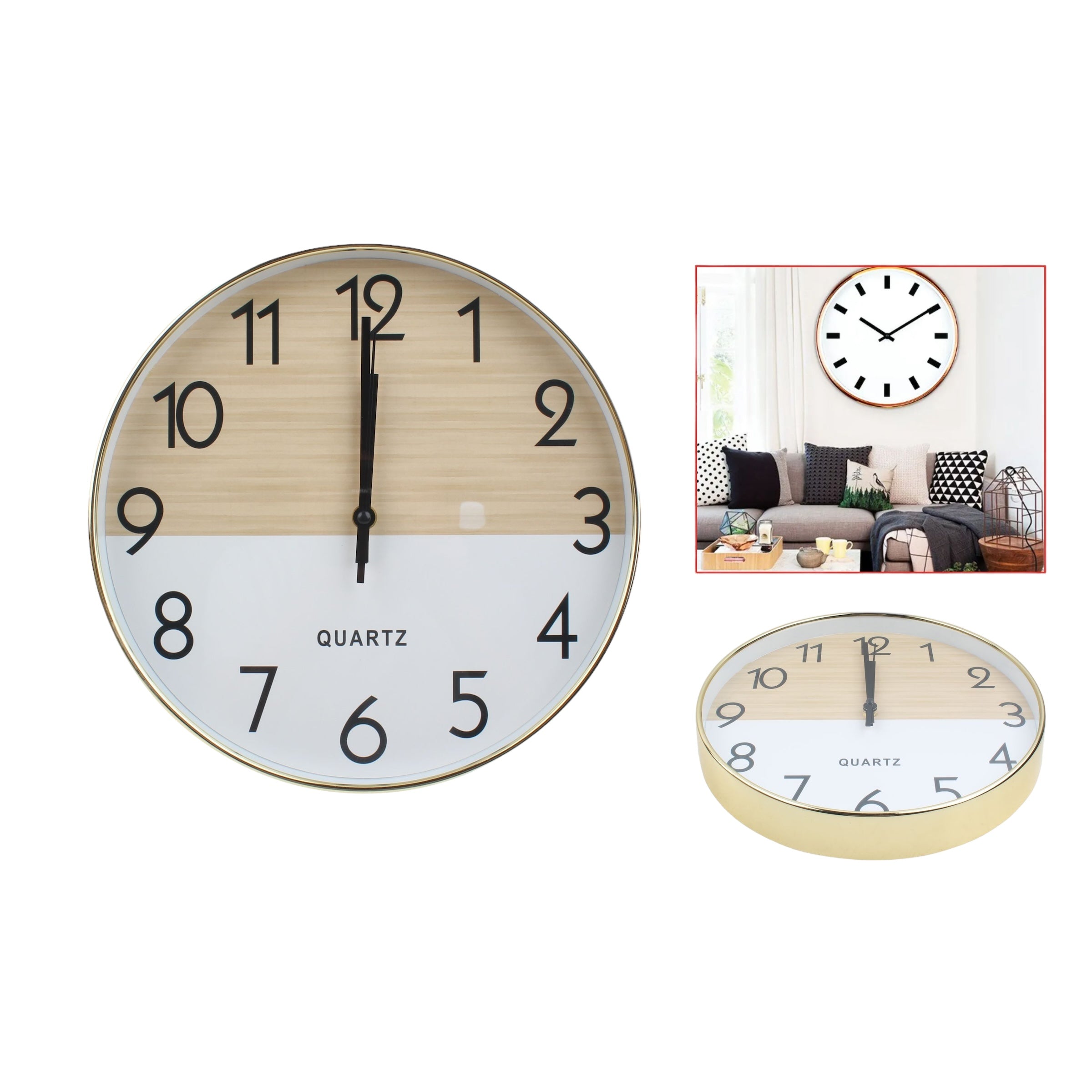 Reloj de Pared Decorativo 30 cm Modelo CYK3813M