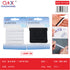 Pack x 12 Elástico plano 1.0cm*3m negro/blanco