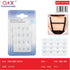 Pack x 12 Broche sostén cuatro filas negro/blanco/beige