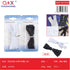 Pack x 12 Cremallera nylon 40cm bolsa mediana negro 6 blanco 6