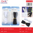 Pack x 12 Cremallera nylon 50cm bolsa mediana negro 6 blanco 6