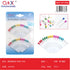 Pack x 12 Alfiler abanico forma pera colores 2pcs