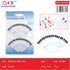 Pack x 12 Alfiler abanico forma pera negro 2pcs