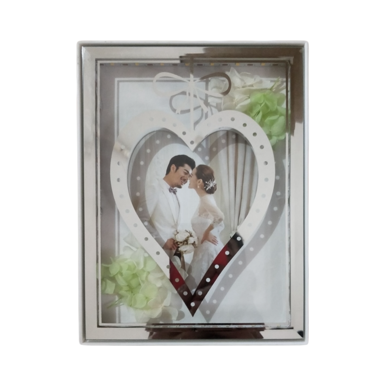 Marco de fotos vertical 15×20 cm con luz monocromática conexión USB