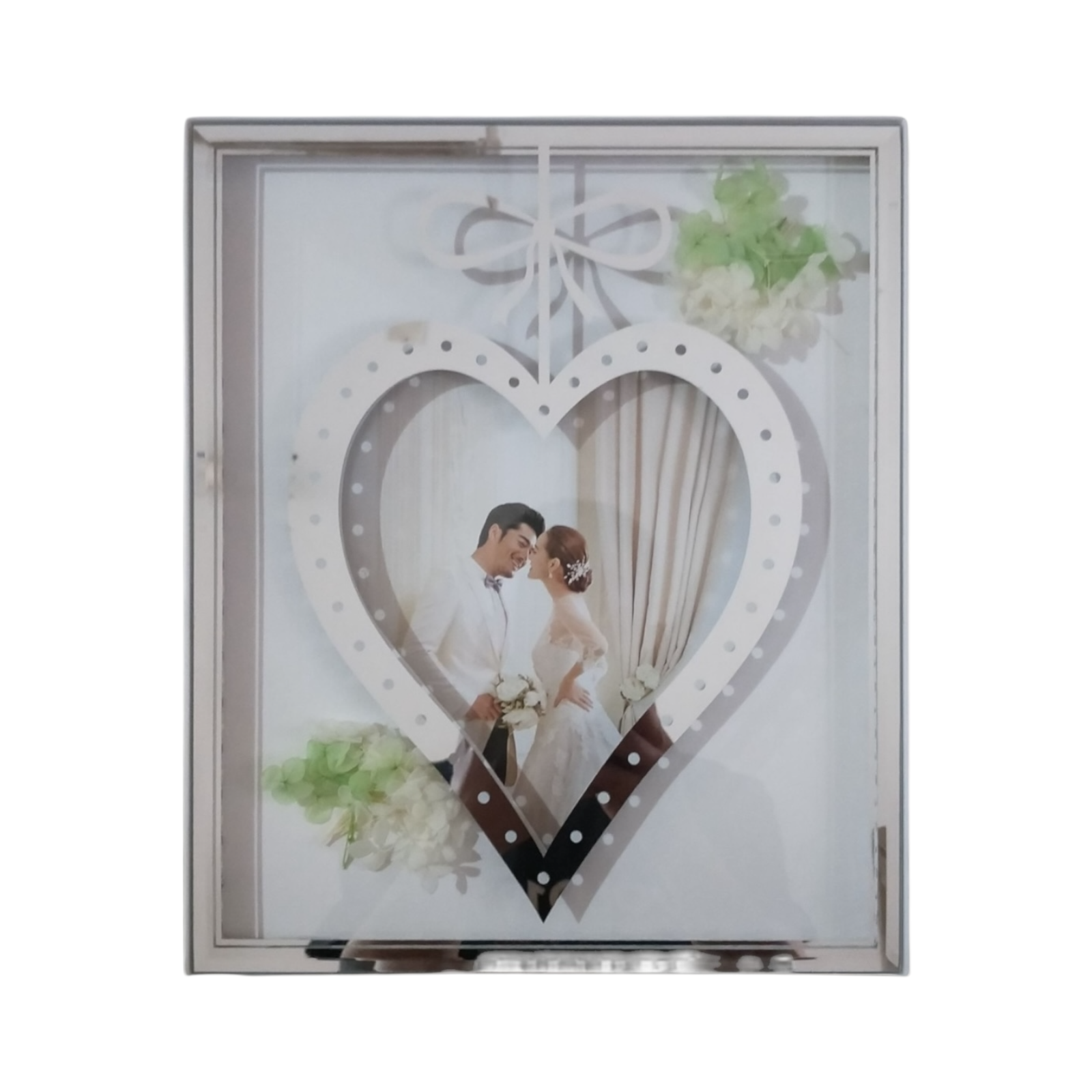 Marco de fotos vertical 26×31 cm con luz monocromática conexión USB