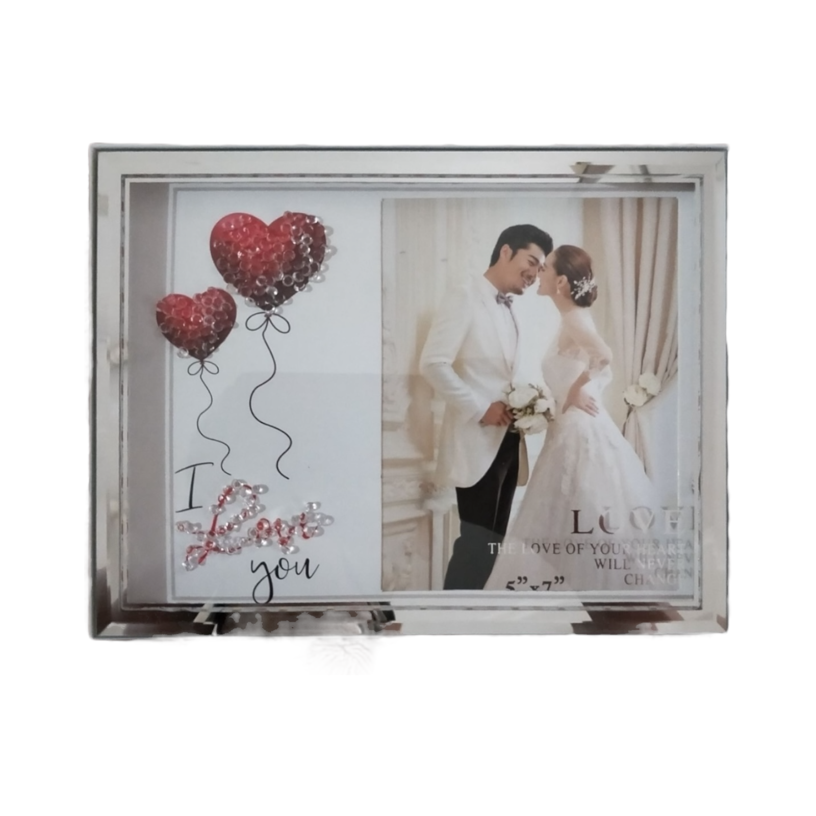 Marco de fotos horizontal 15×20 cm con luz monocromática conexión USB