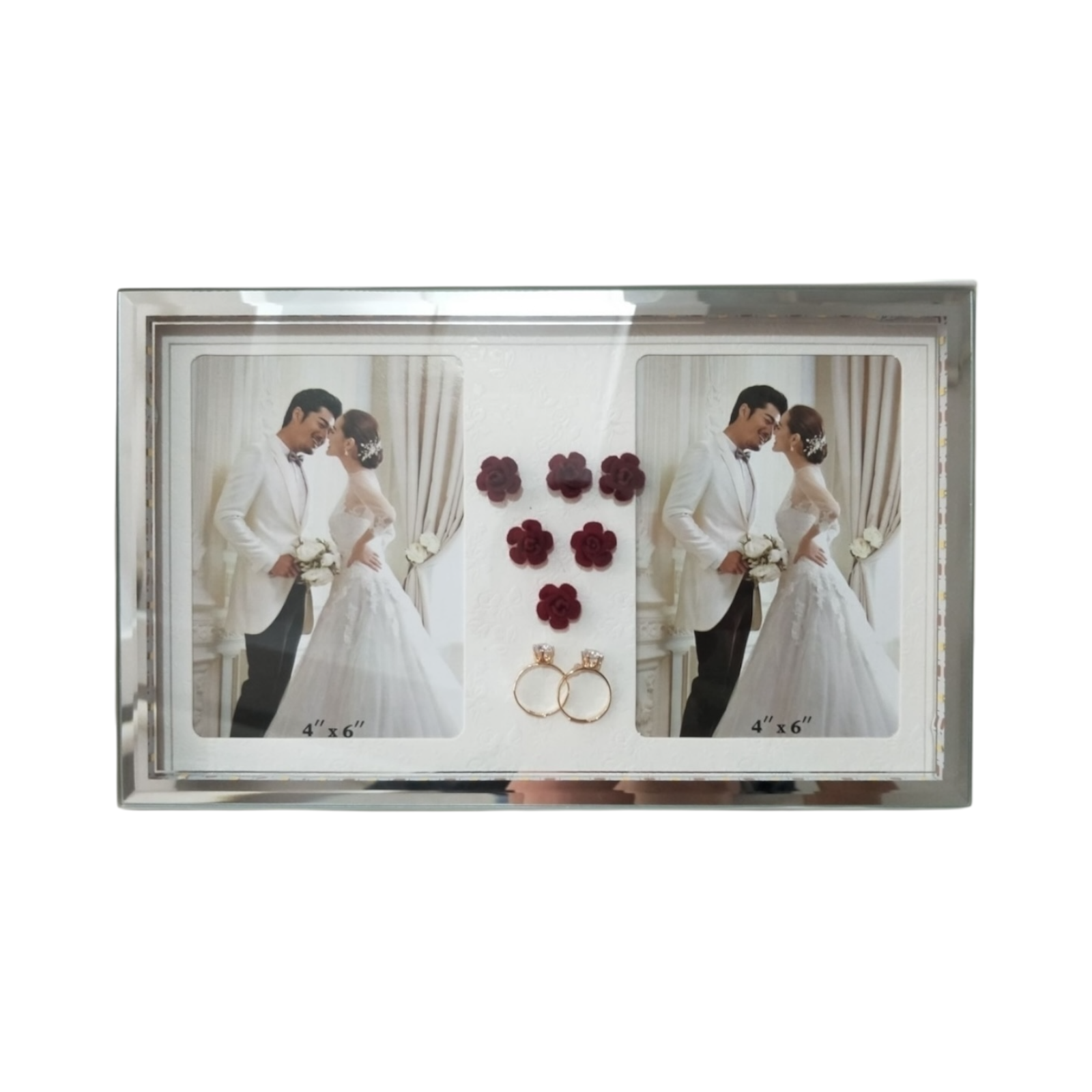 Marco de fotos horizontal 17,5×28,5 cm con luz monocromática conexión USB
