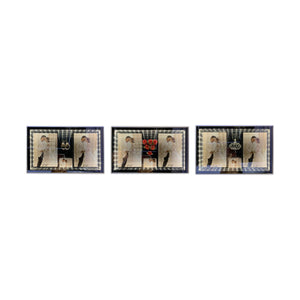 Espejo mágico 3D, marco de fotos horizontal 17.5*28.5CM (luz monocromática con conector USB)