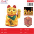 Figura Gato de la Suerte Maneki Neko 7 Pulgadas Decoración Dorada