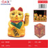 Figura Gato de la Suerte Maneki Neko 9 Pulgadas Decoración Dorada