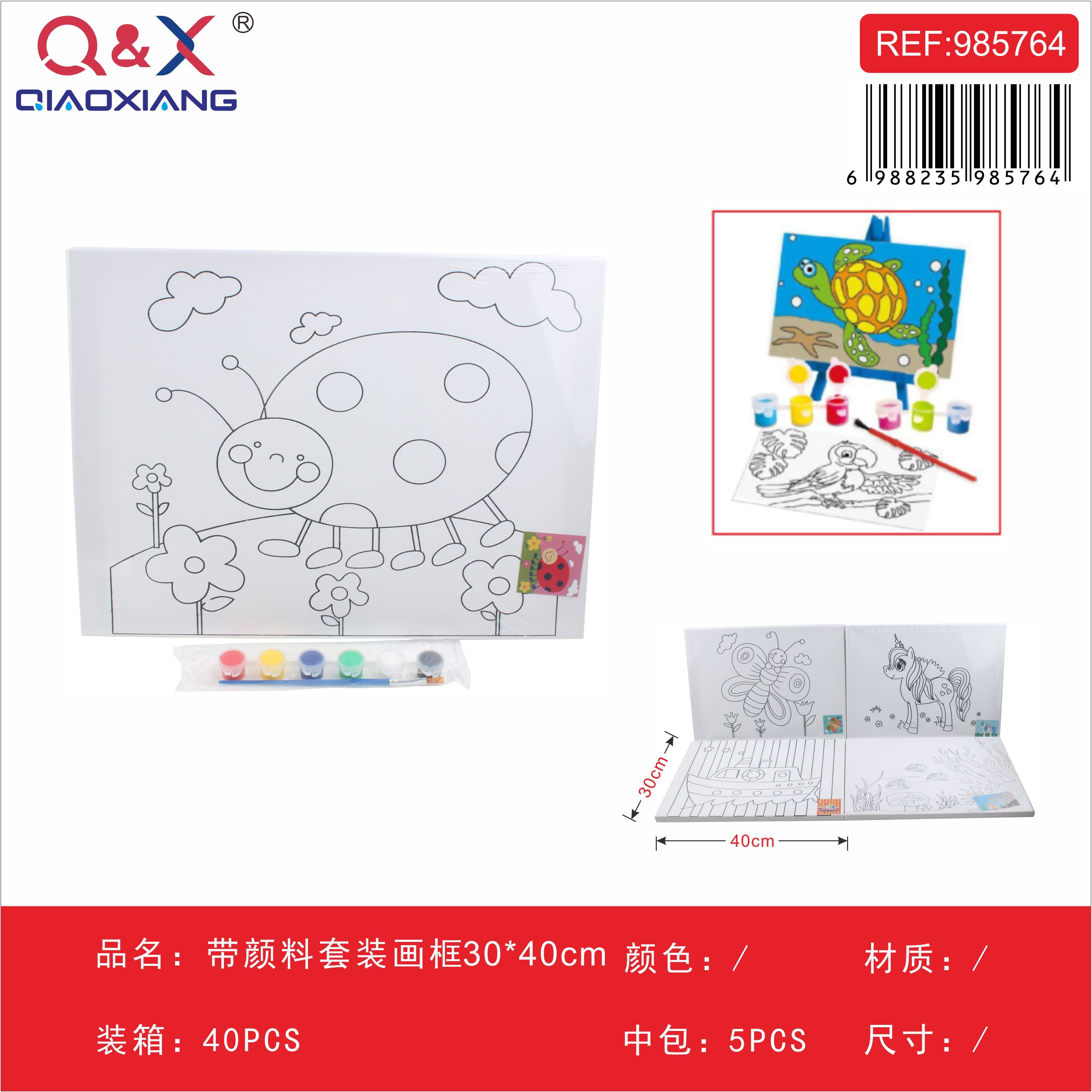 Marco con set de pinturas 30×40 cm