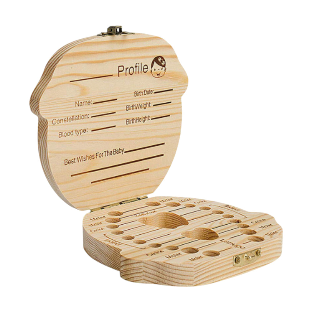 Caja para Dientes de Madera Natural