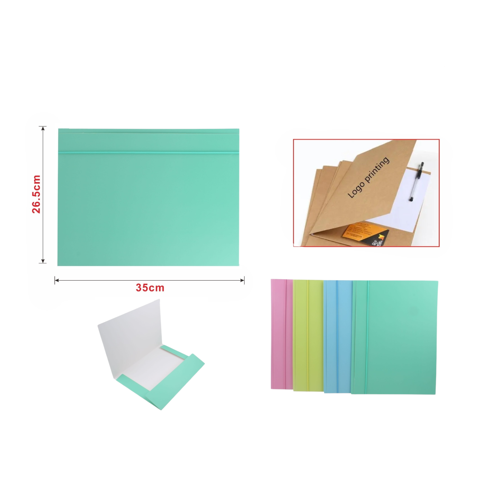 Carpeta tipo sobre FC color Morandi 1 cm