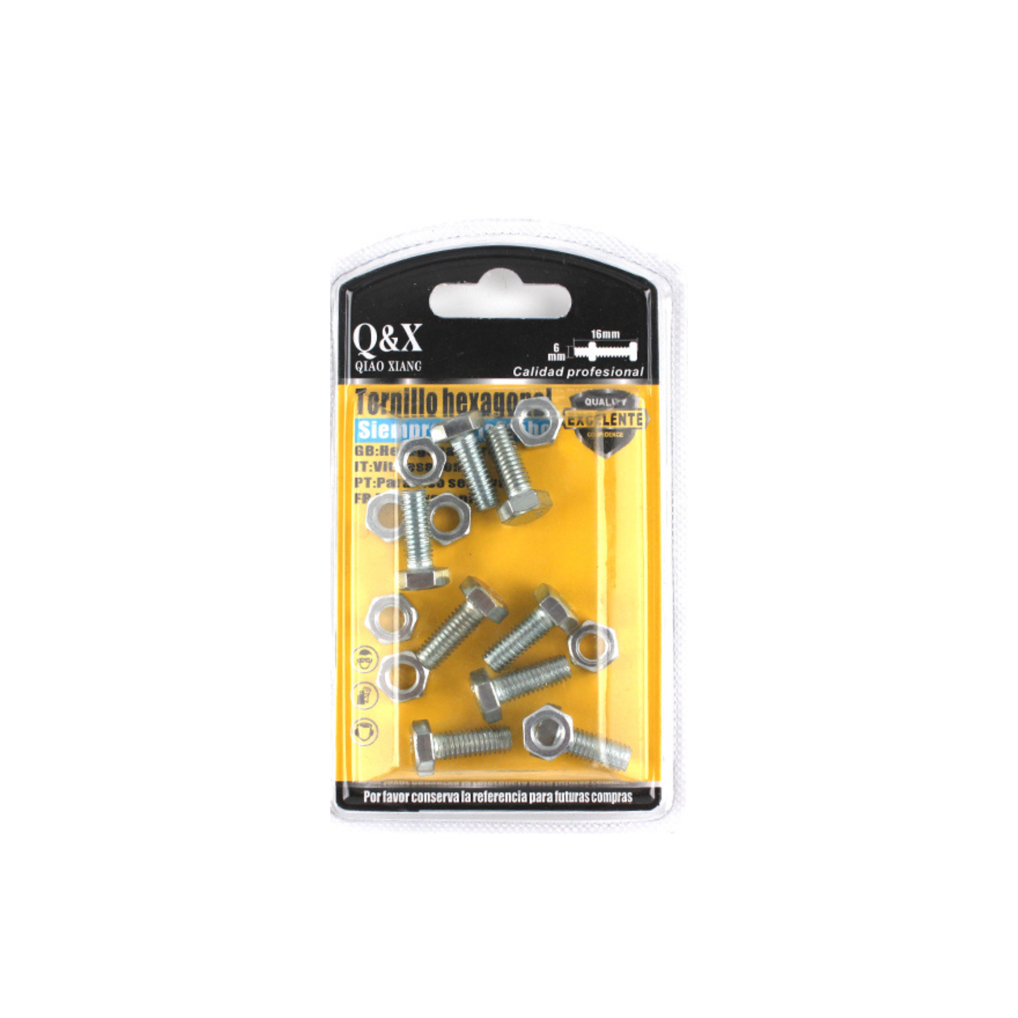 Perno Hexagonal 10*50 + Tuerca M10