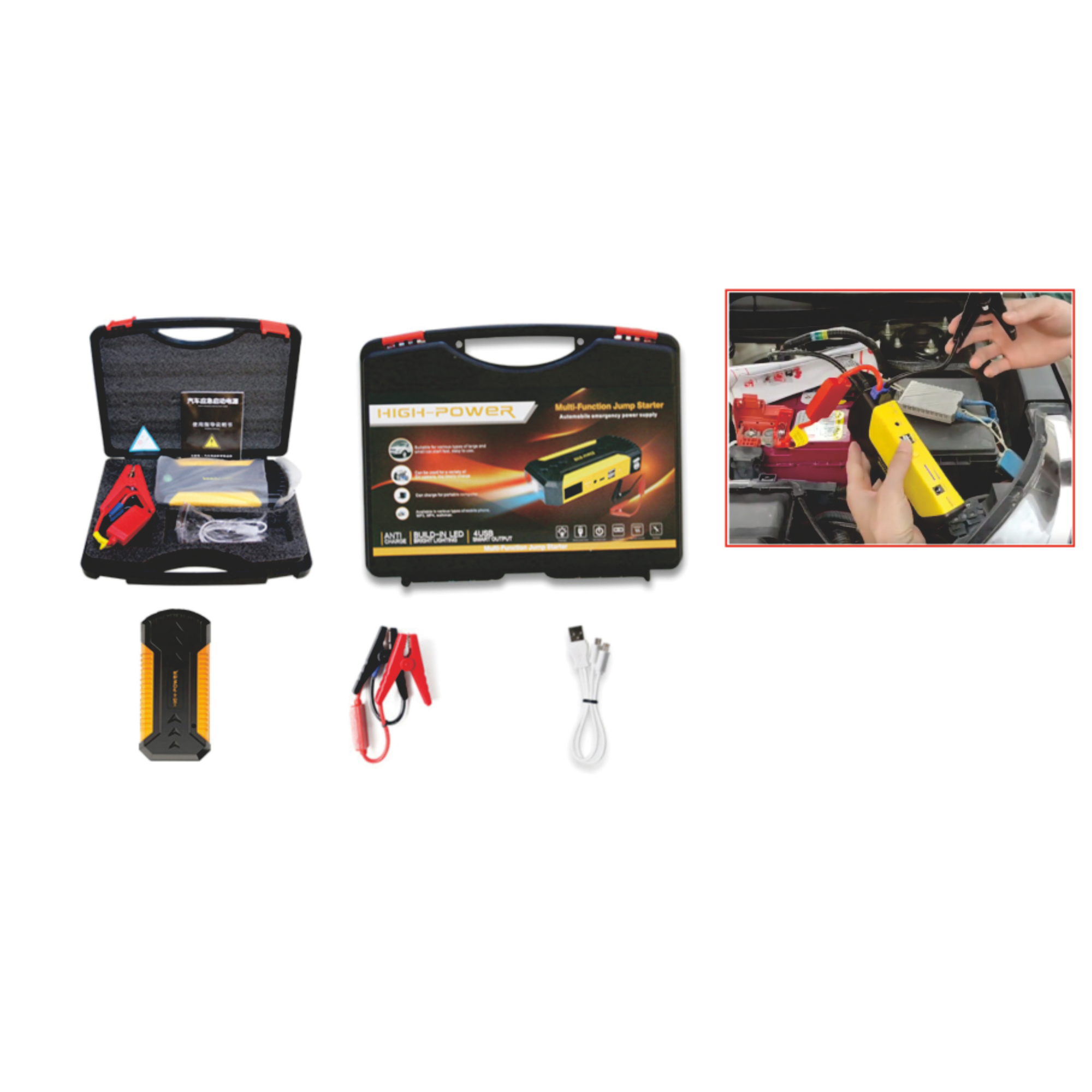 Arrancador de Batería Multifuncional para Auto