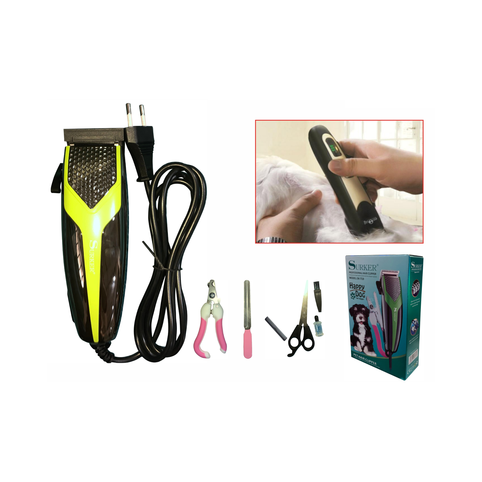  Kit Eléctrico de Corte para Mascotas  6 en 1