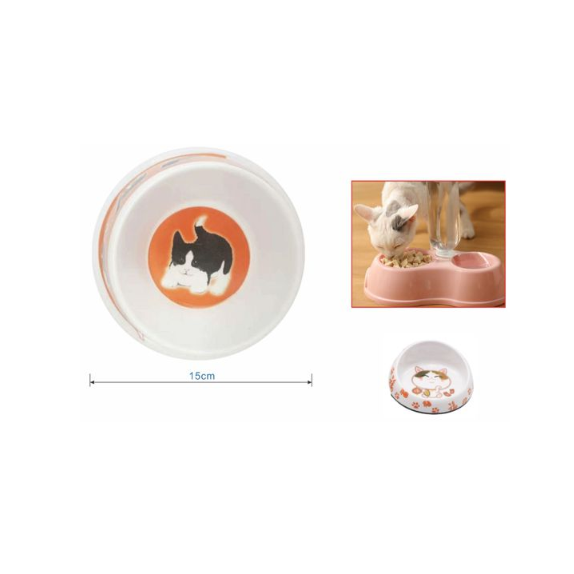 Plato Bajo para Gato– Diseño Ilustrado (15 cm)