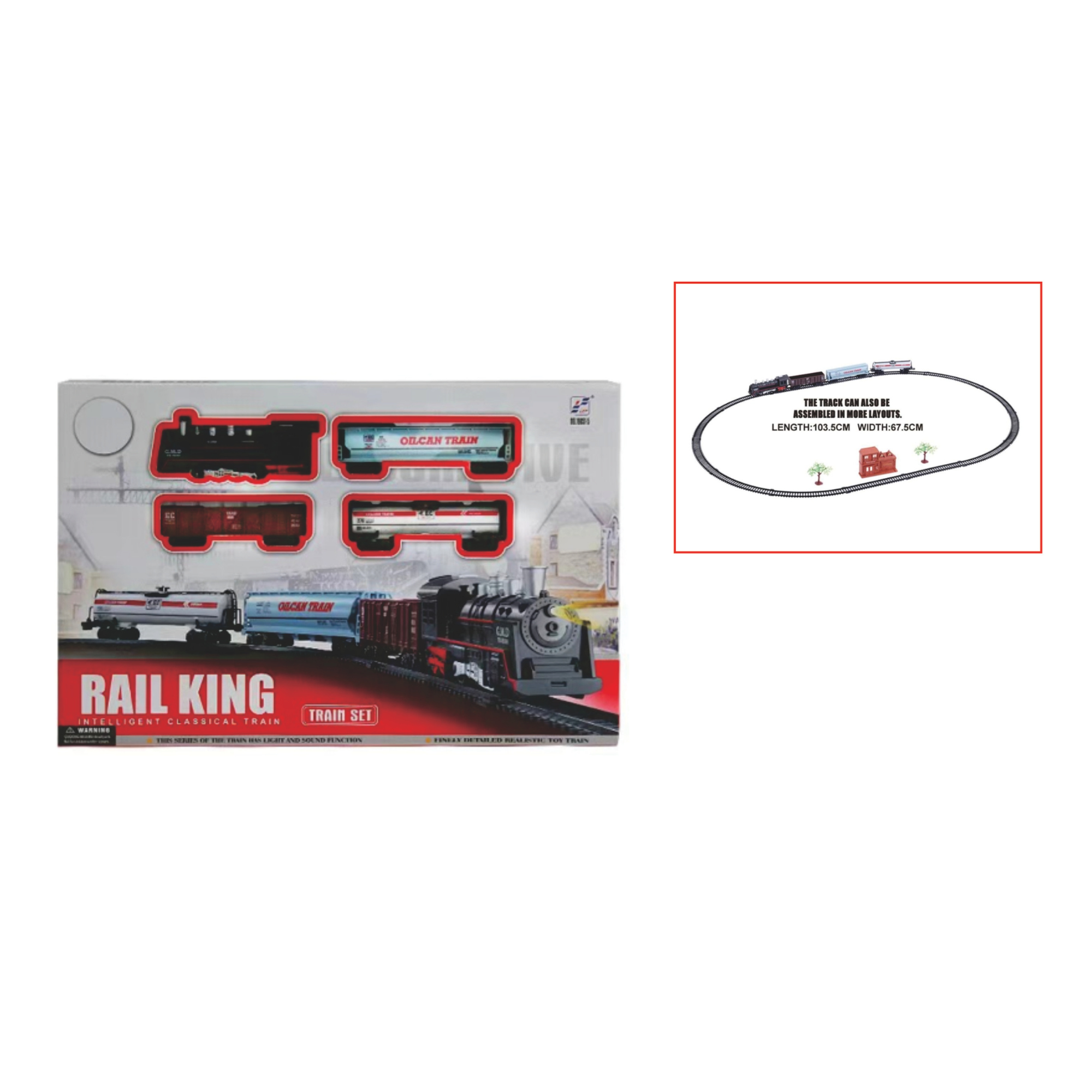 Tren Eléctrico Clásico con Luces y Sonido – RAIL KING