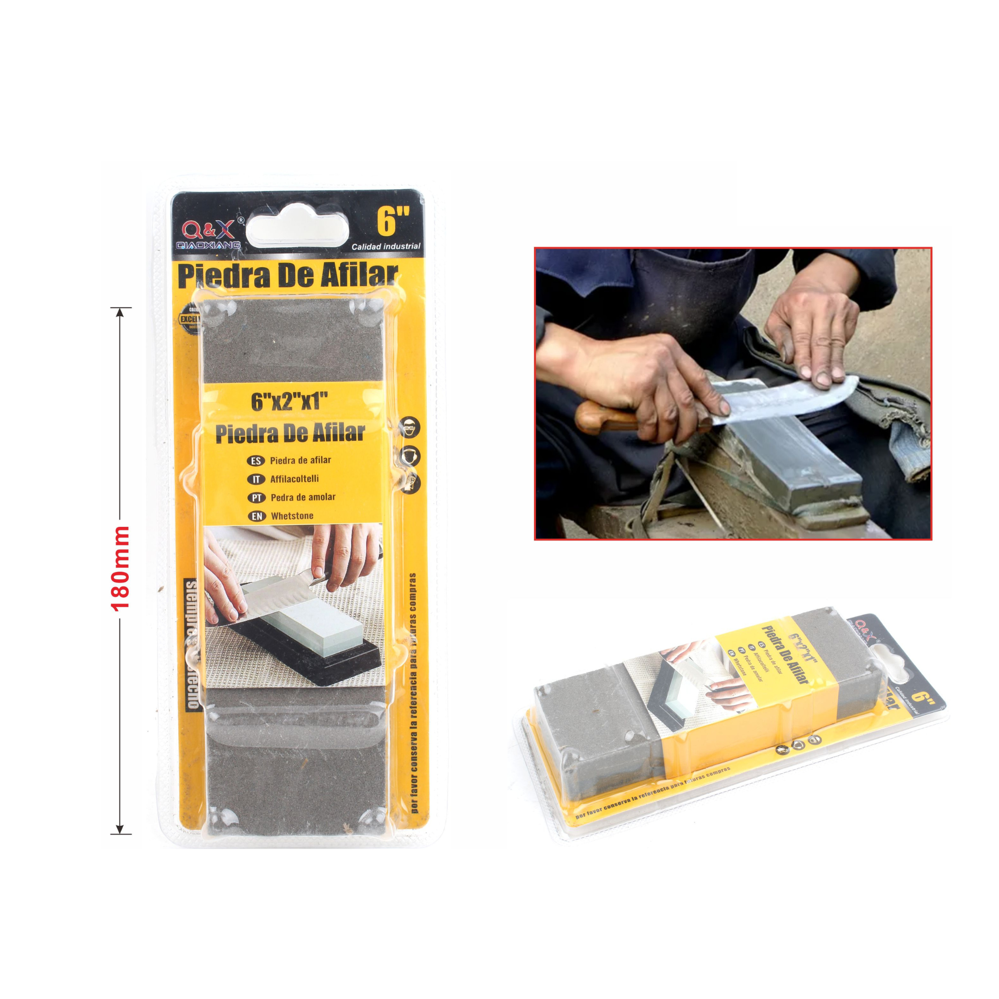 Piedra de Afilar Profesional 6"