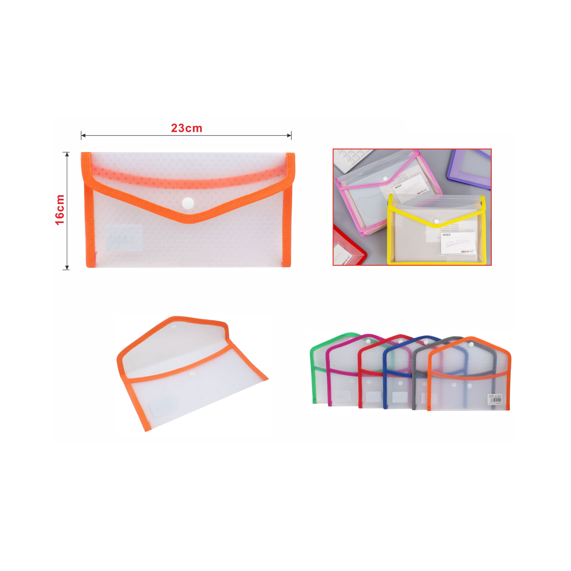 Sobre A5 con Botón de Cierre