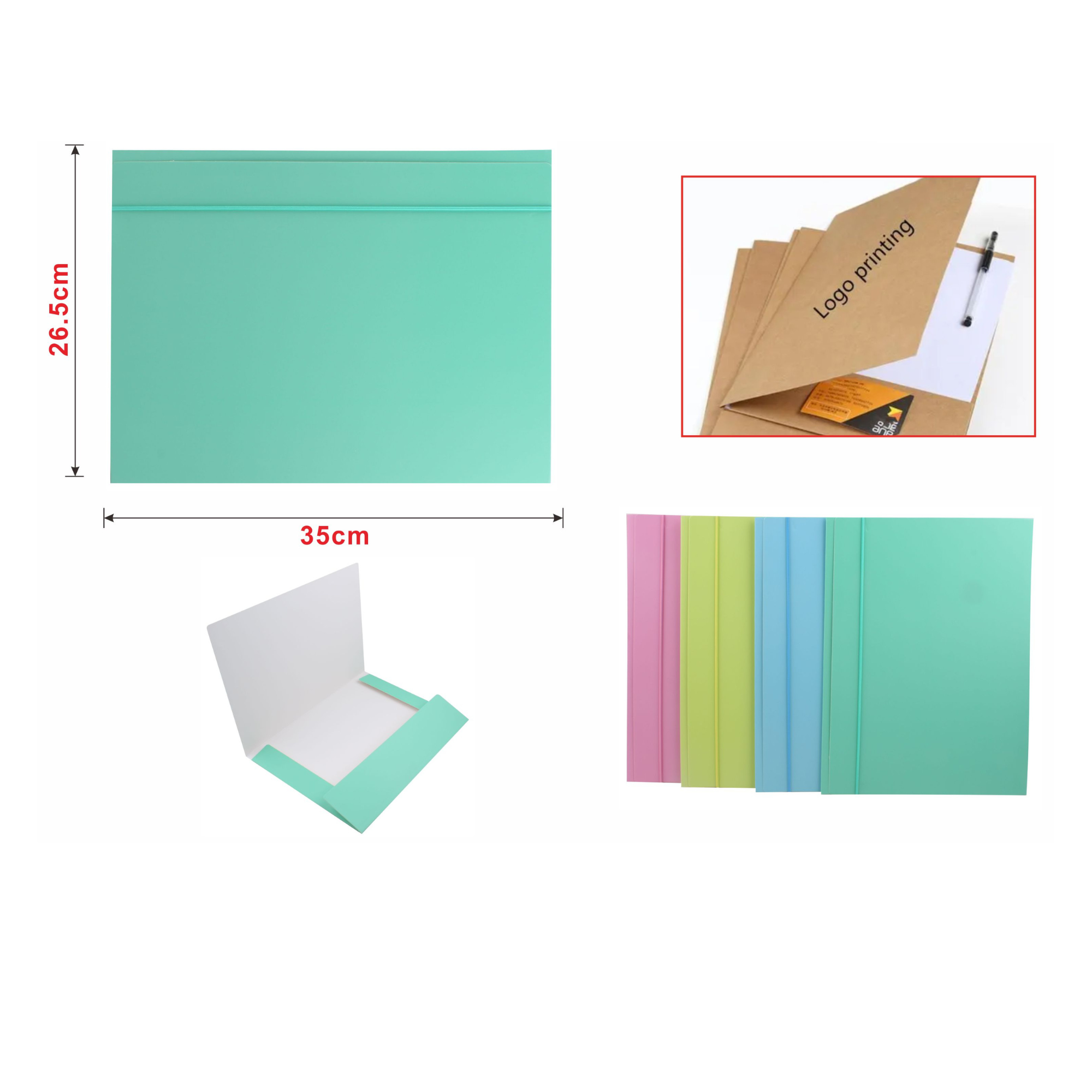 Carpeta Pastel FC con Solapa 1.0cm - Qiaoxiang