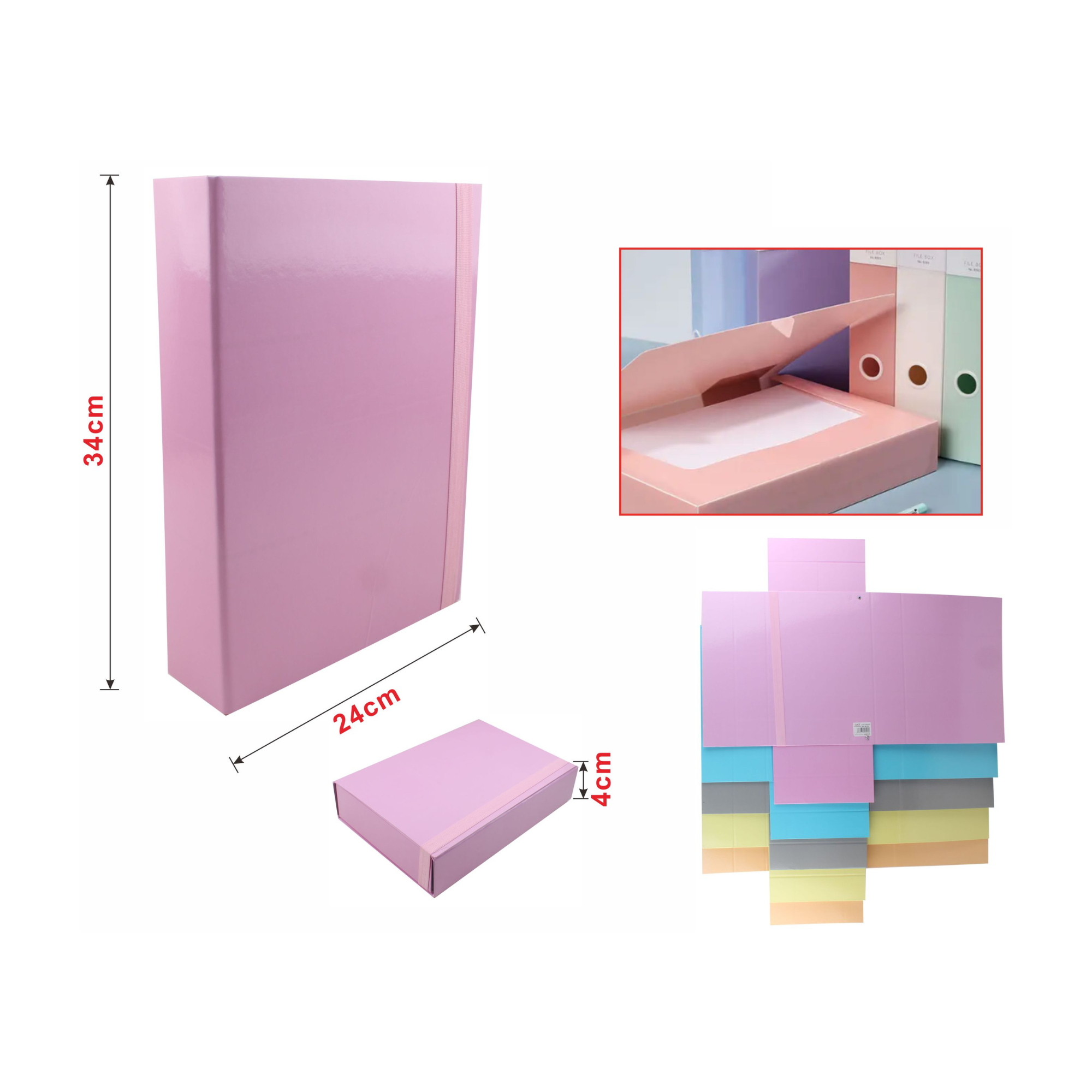 Caja Archivadora – 4 cm de Grosor | Estilo Maletín