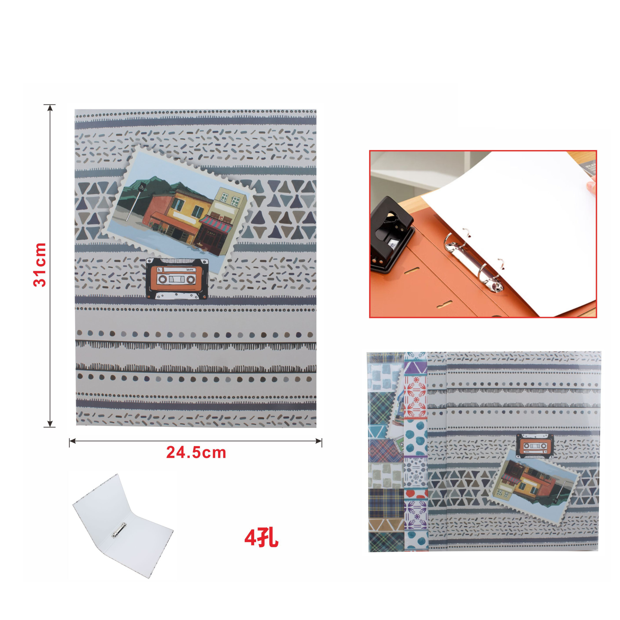Carpeta Archivadora 4 Anillas – Modelo A12 