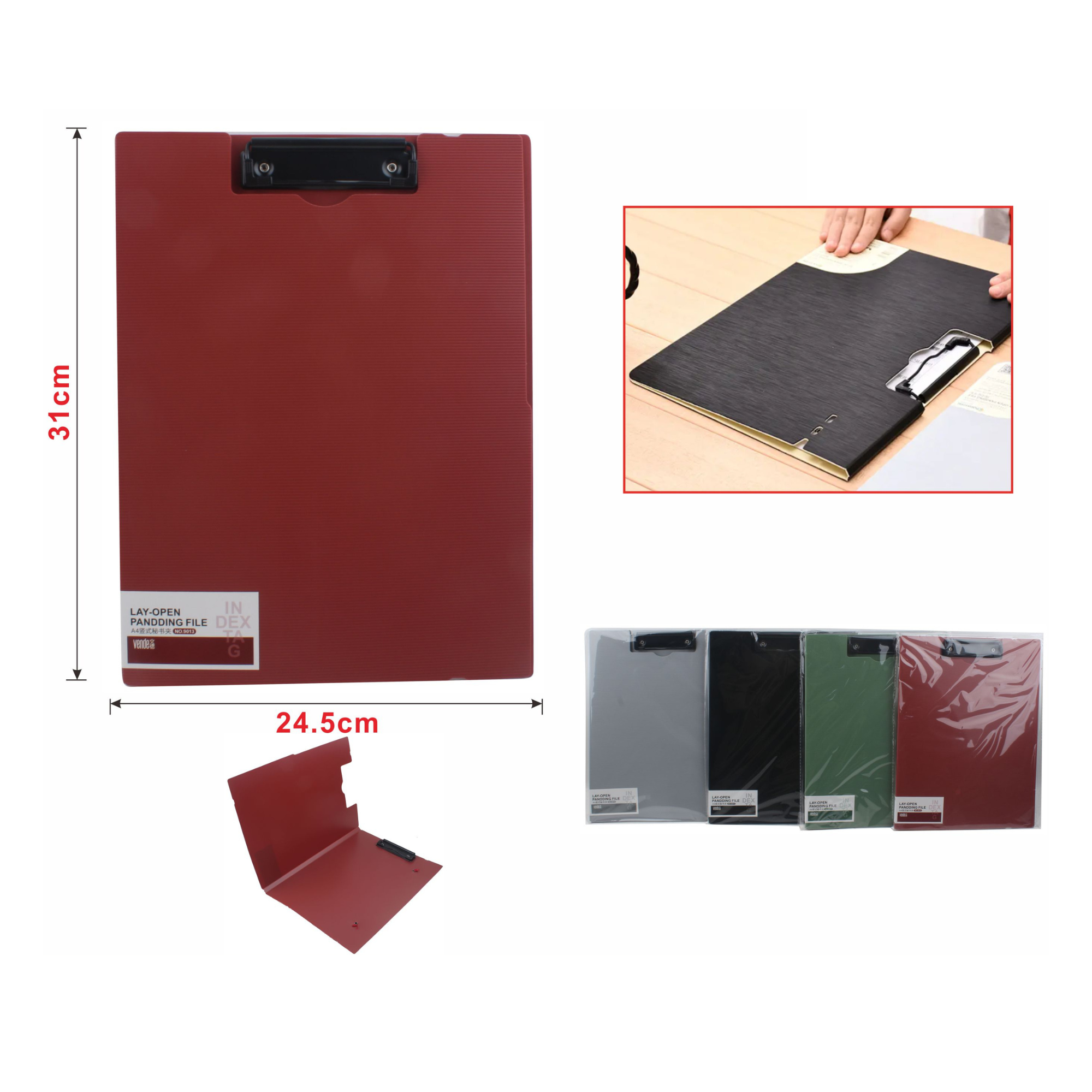 Carpeta Qiaoxiang WD9013 – Estilo Ejecutivo Vertical