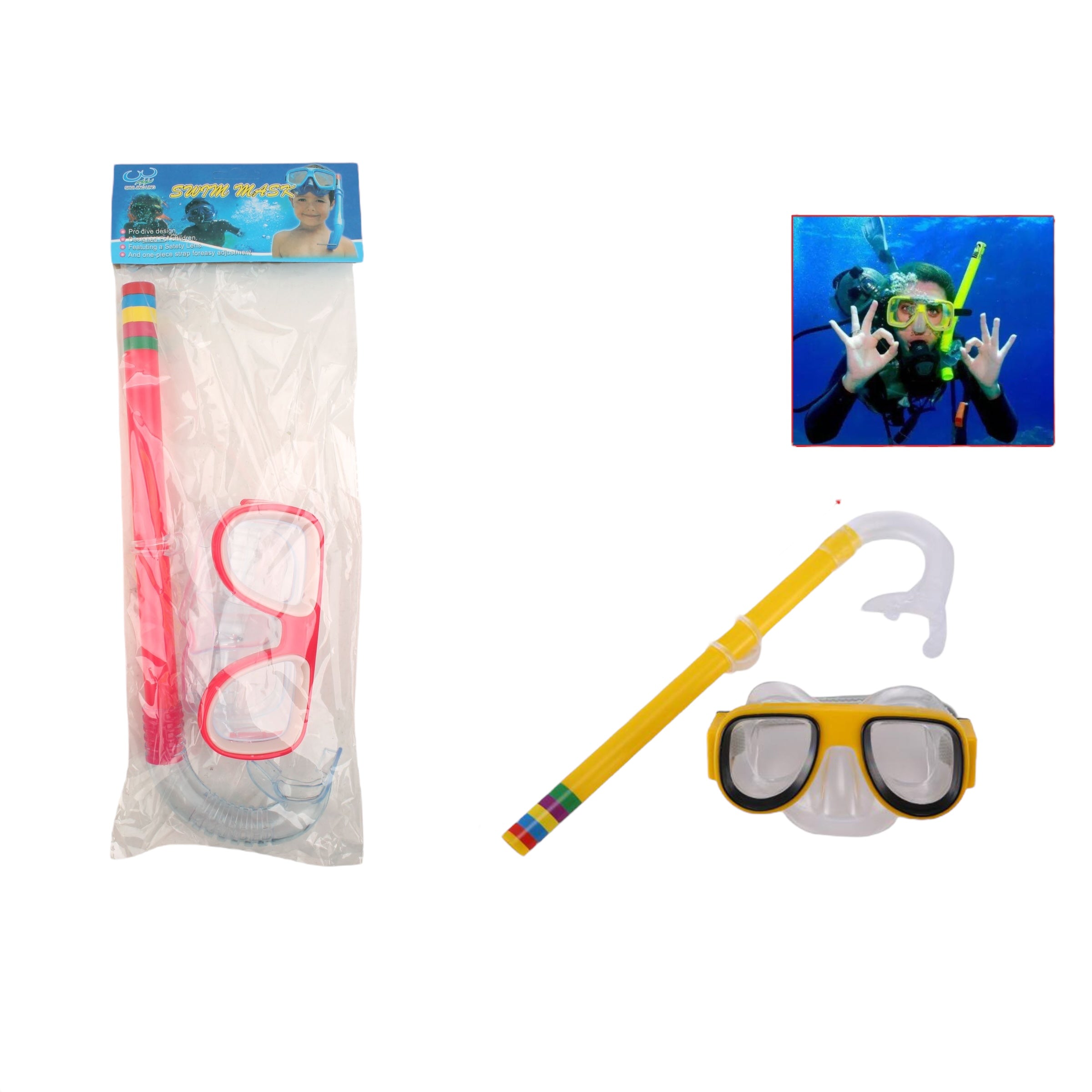 🥽 Set de Snorkel 2 Piezas Qiaoxiang