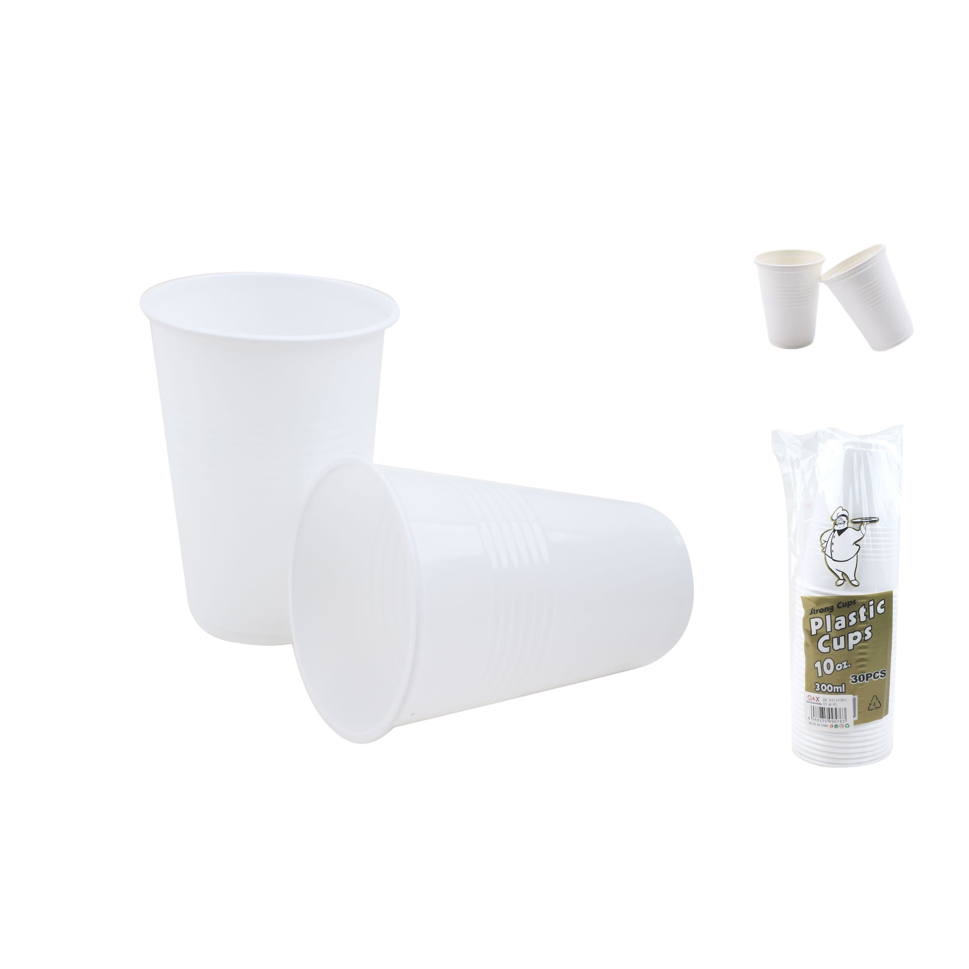 Taza Blanca De 10Oz 30Pcs - Q&X