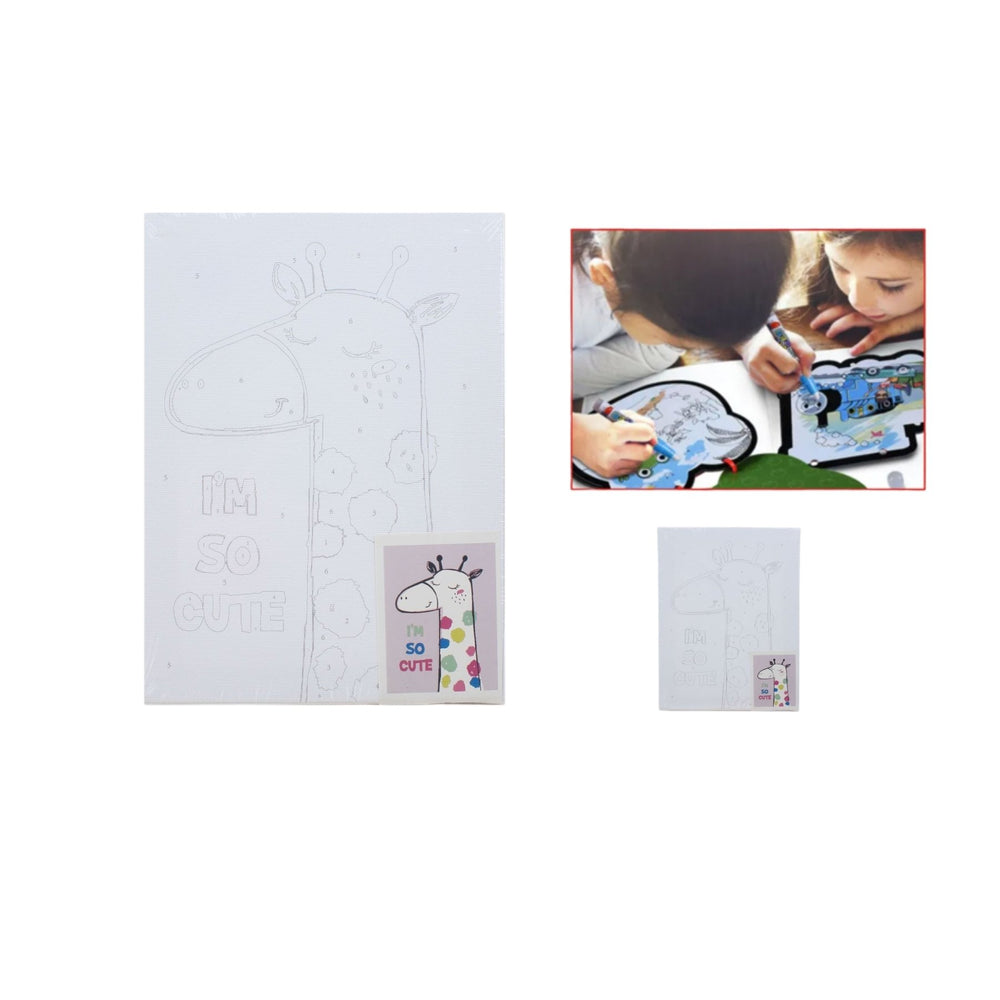 Cuadro De Pintura Al ¨®leo Digital 15*20Cm Con Pincel Y Pintura. - Q&X