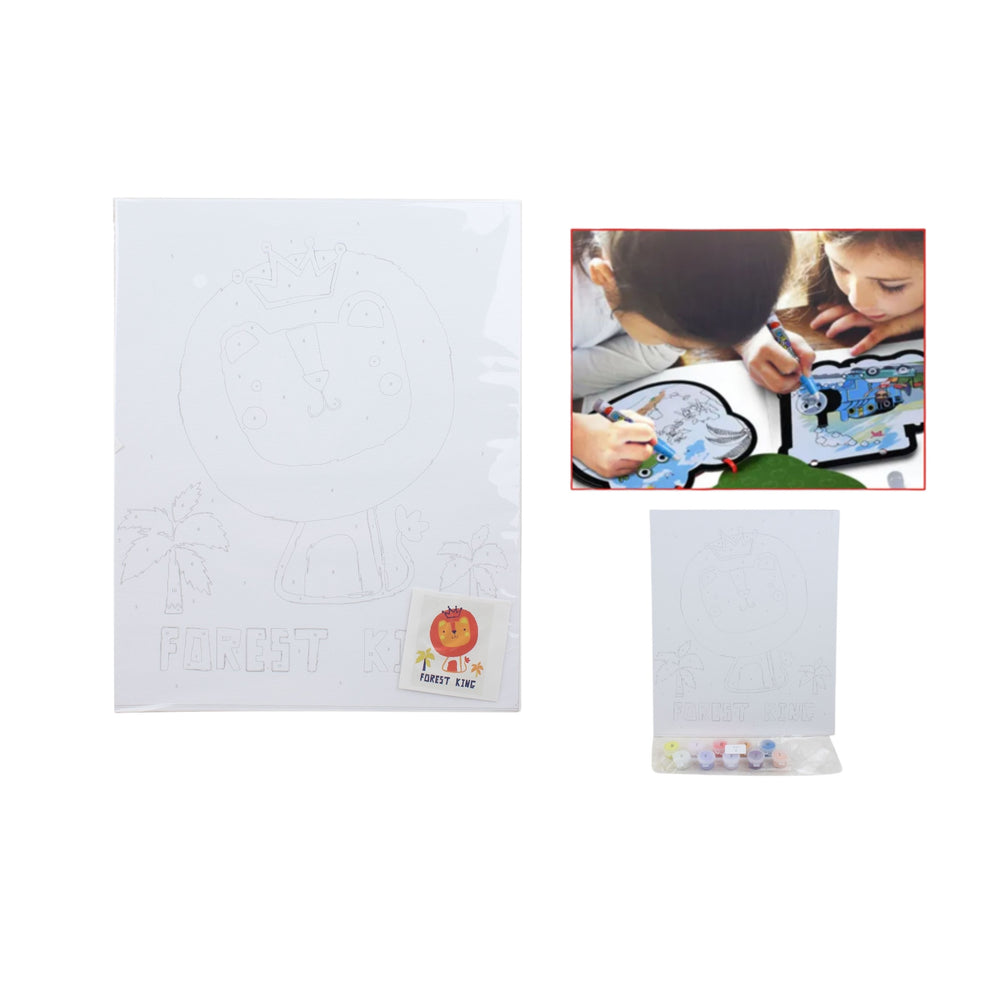 Tablero De Pintura Al ¨®leo Digital 24*30Cm Con Pinceles Y Pinturas. - Q&X