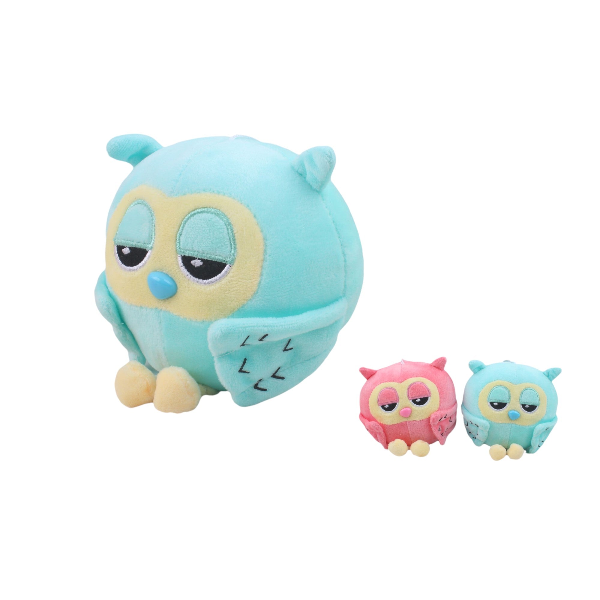 Búho de Peluche Azul Claro 