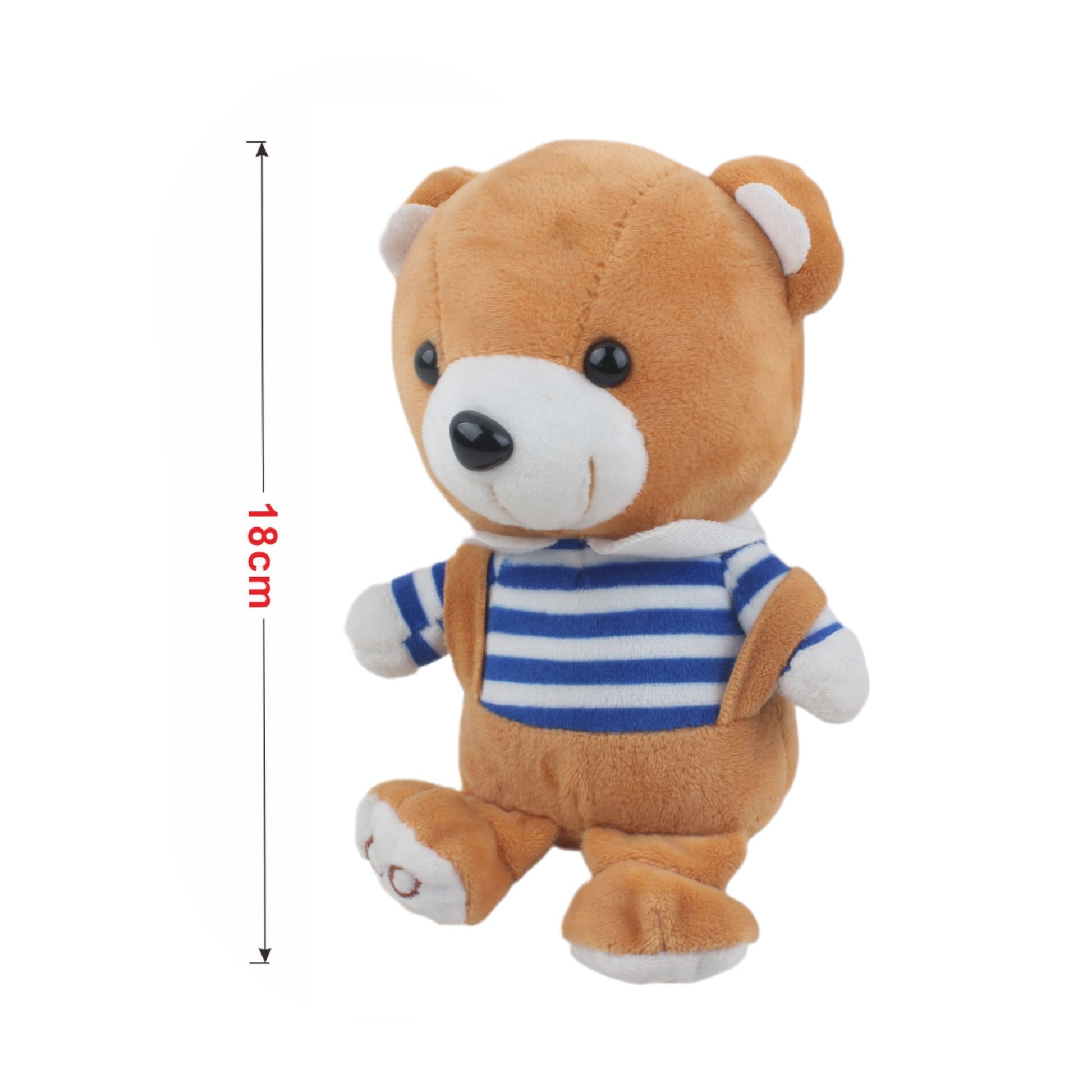 Oso peluche con mochila portátil de 18 cm