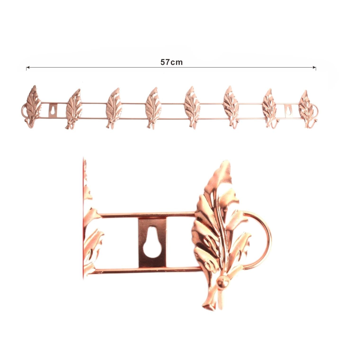 Lx106-8 Gancho Hoja Pequeña Oro Rosa