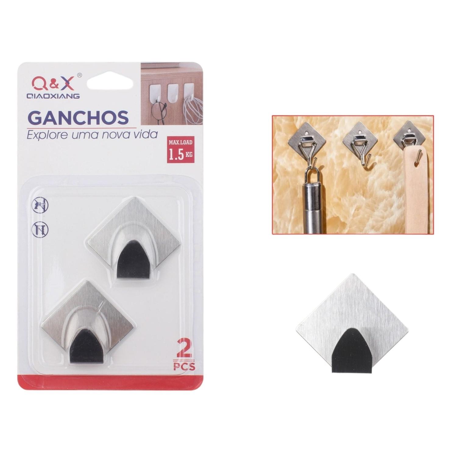 S-10416-N Gancho Adhesivo De Acero Inoxidable