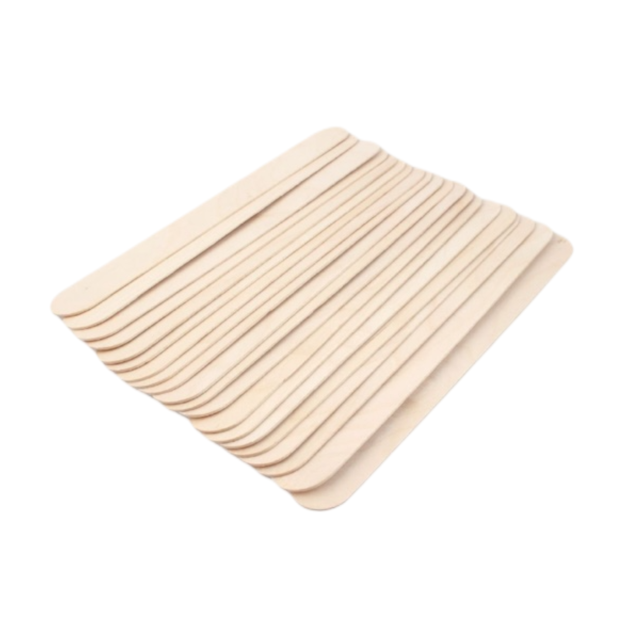 Bajalenguas de madera natural 20 cm pack veinte unidades