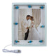 Marco De Fotos 7100 Borde Blanco Con Luz Led Cálida Usb 15x2