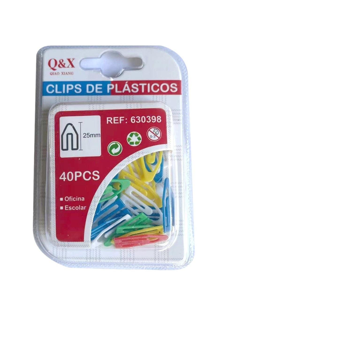 Clips de Plástico- 25mm, Pack de 40 unidades