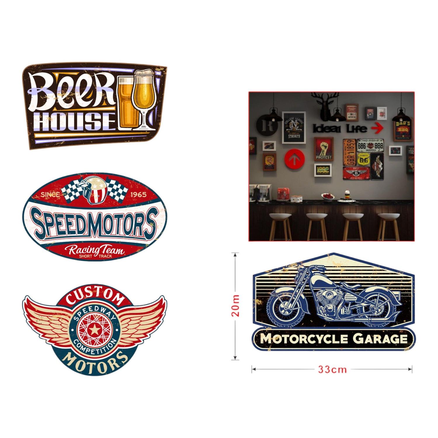 Cuadro 3D de hojalata con diseño exclusivo (colección de 5 modelos innovadores)