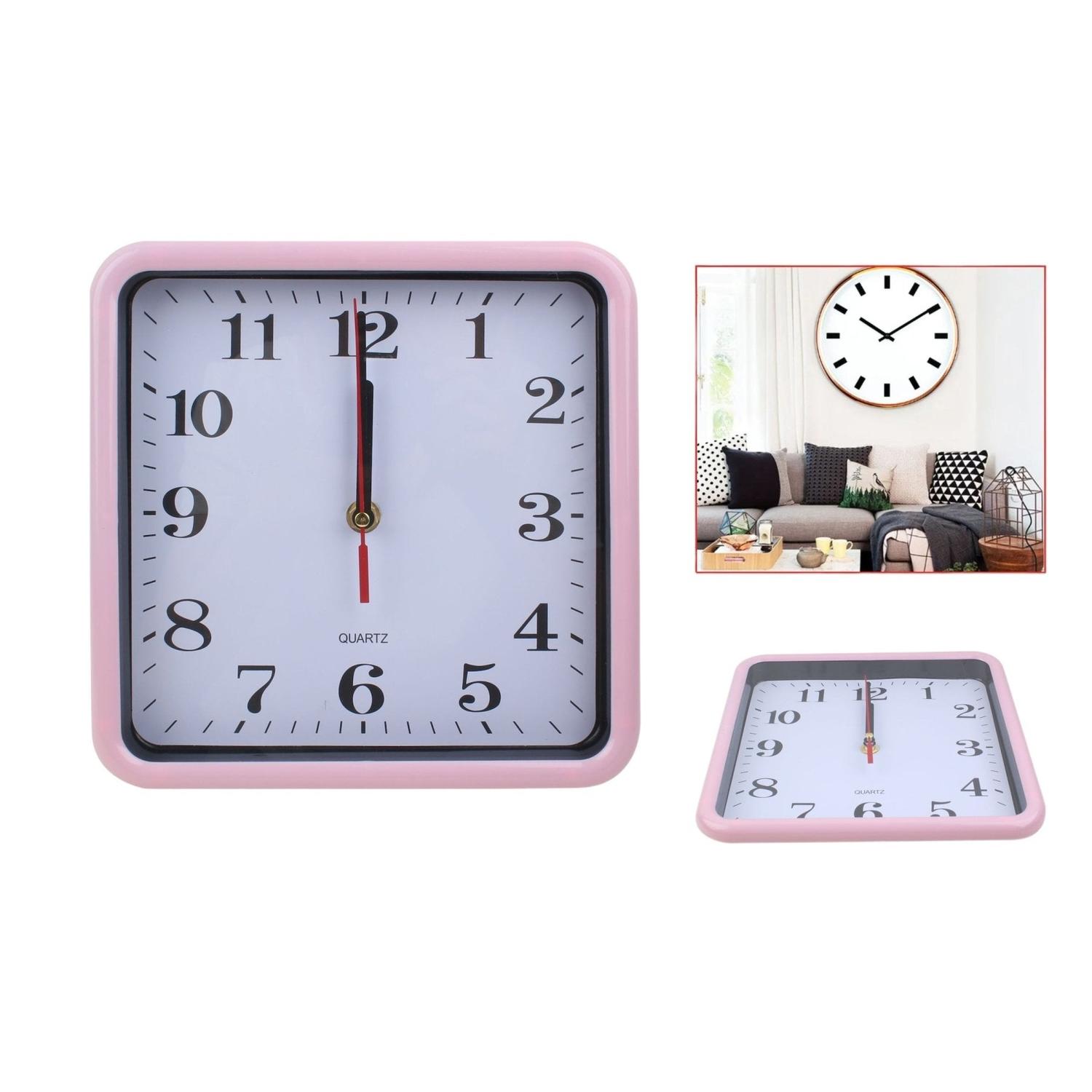 Reloj De Pared De 23Cm Cuadrado