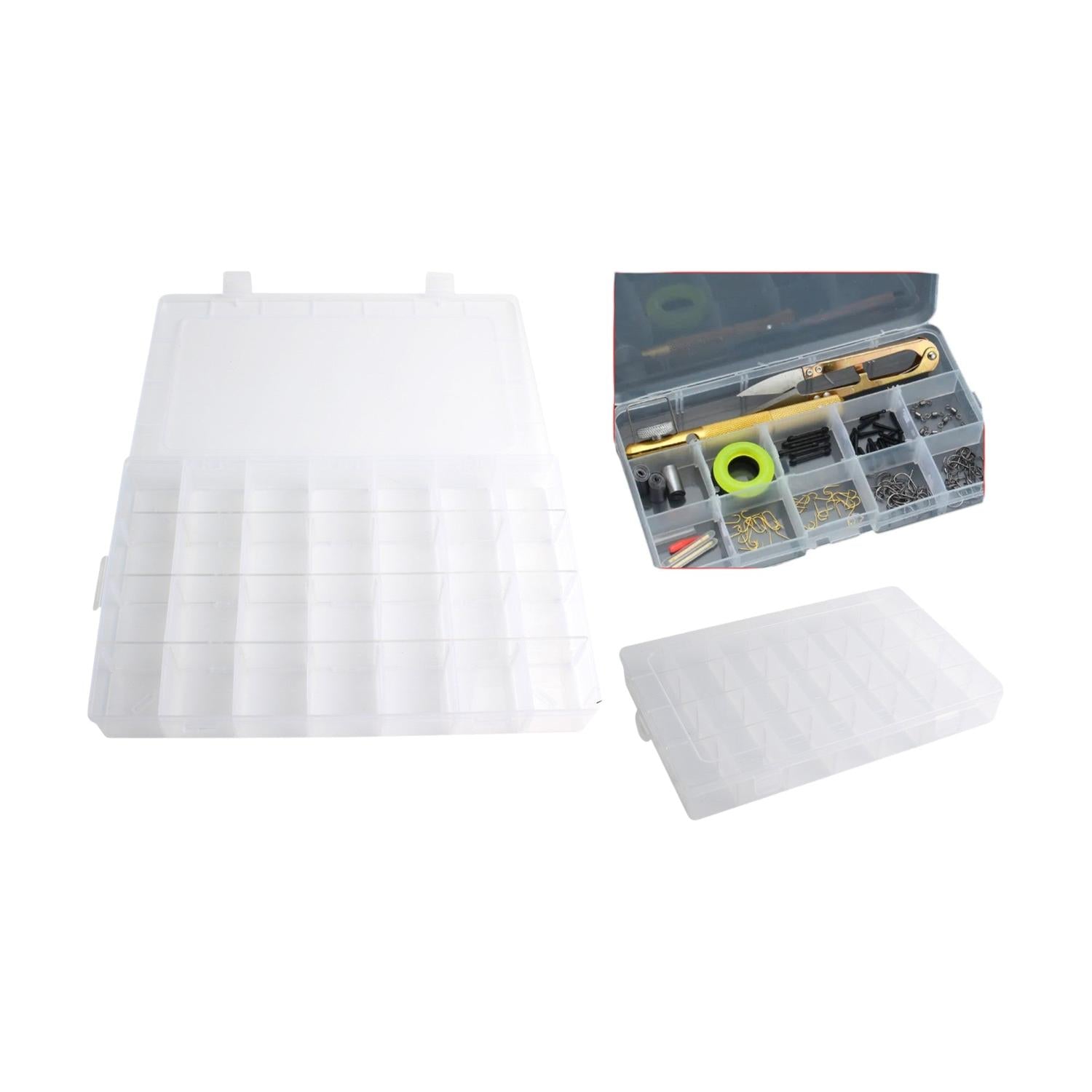 Caja De Plastico Desmontable De 28 Compartimentos 34,5*21,3*4,7