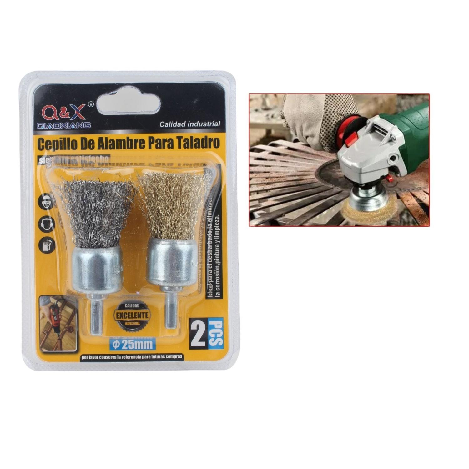 2 Cepillos De Alambre De 25 Mm.
