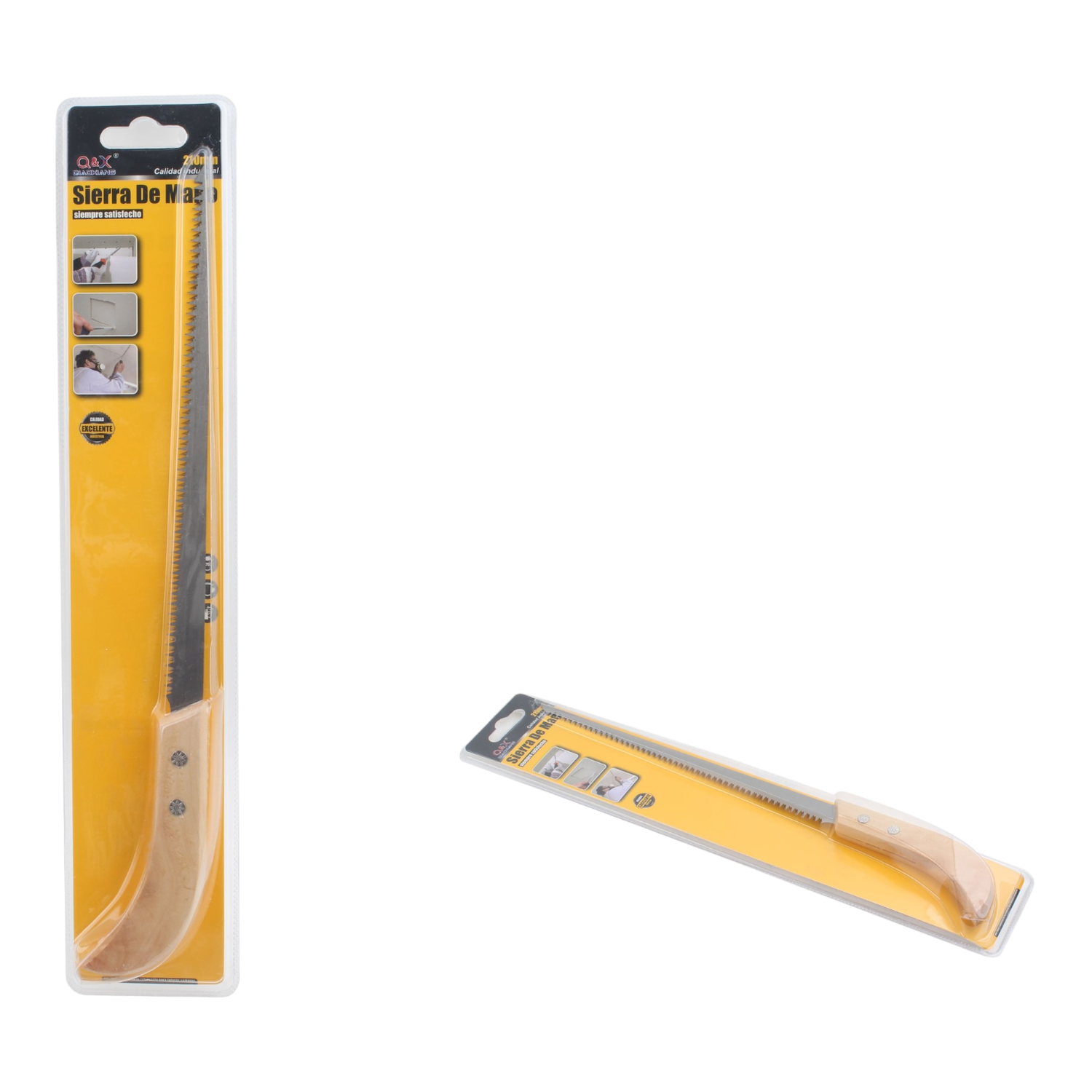 Sierra De Mano Pequeña Con Mango De Madera De 210 Mm.